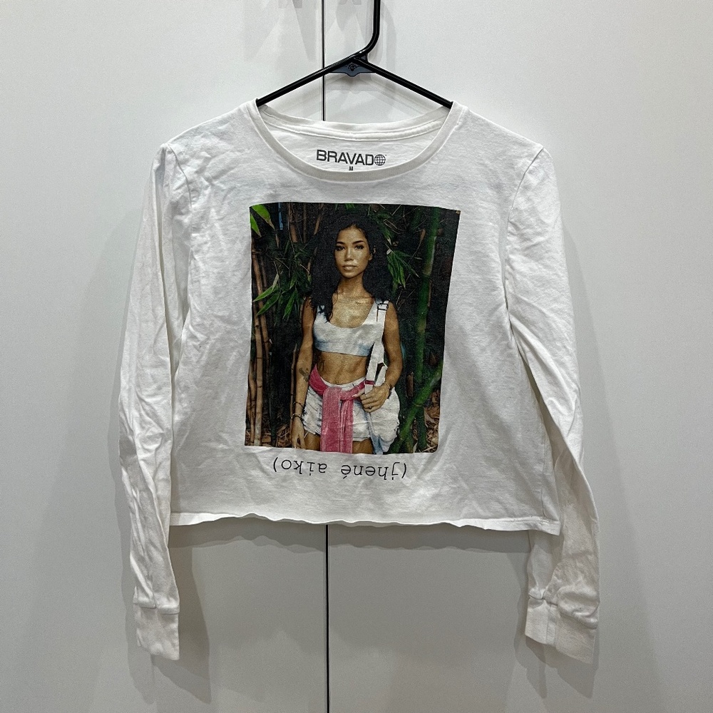 🚨SOLD🚨Official Jhene Aiko Artist Band White T-shirt with Long Sleeves